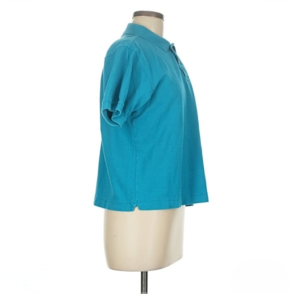 LACOSTE Aqua Marine Cotton Button Polo - Picture 4 of 6